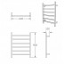 Heated Towel Rack - 6 Bars - 800Hx600Wx120D - NZHZNY-S-06-2 - Chrome